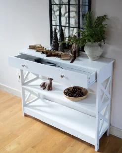 Tavolino consolle MONTGOMERY Bianco