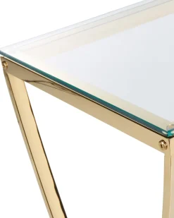 Tavolino consolle RINGGOLD Vetro temperato Oro