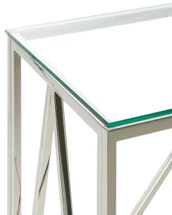 Tavolino consolle WESO Vetro temperato Argento