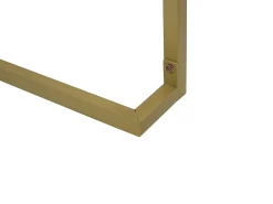 Tavolino consolle WESTPORT Bianco/Oro 115 cm 50 cm con Cassetti