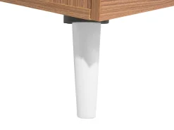 Tavolino da caffè ALLOA Marrone chiaro/Bianco con contenitore