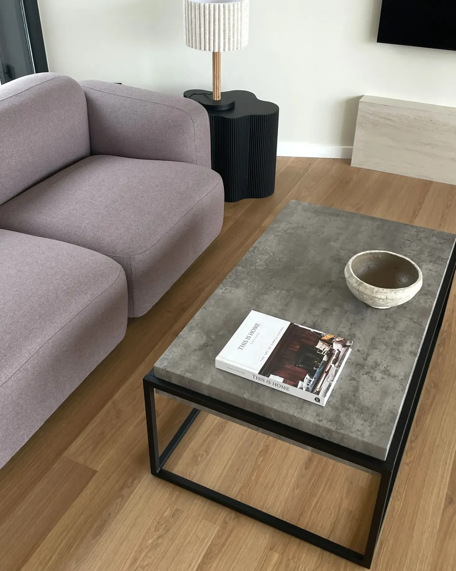 Tavolino da caffè ALTOS Grigio effetto cemento