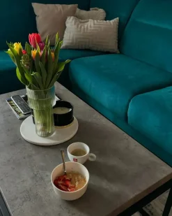 Tavolino da caffè ALTOS Grigio effetto cemento