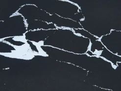 Tavolino da caffè BERNIE Vetro temperato Marmo nero