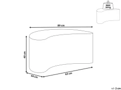 Tavolino da caffè BILPA Effetto travertino