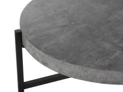 Tavolino da caffè BONITA Grigio effetto cemento