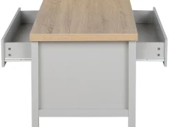 Tavolino da caffè CLIO Grigio chiaro con contenitore