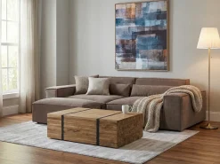 Tavolino da caffè GANDER Legno di teak Marrone