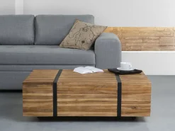 Tavolino da caffè GANDER Legno di teak Marrone