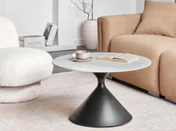 Tavolino da caffè HAIWEE Ceramica Nero/Bianco
