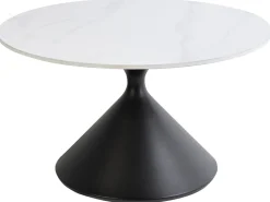 Tavolino da caffè HAIWEE Ceramica Nero/Bianco