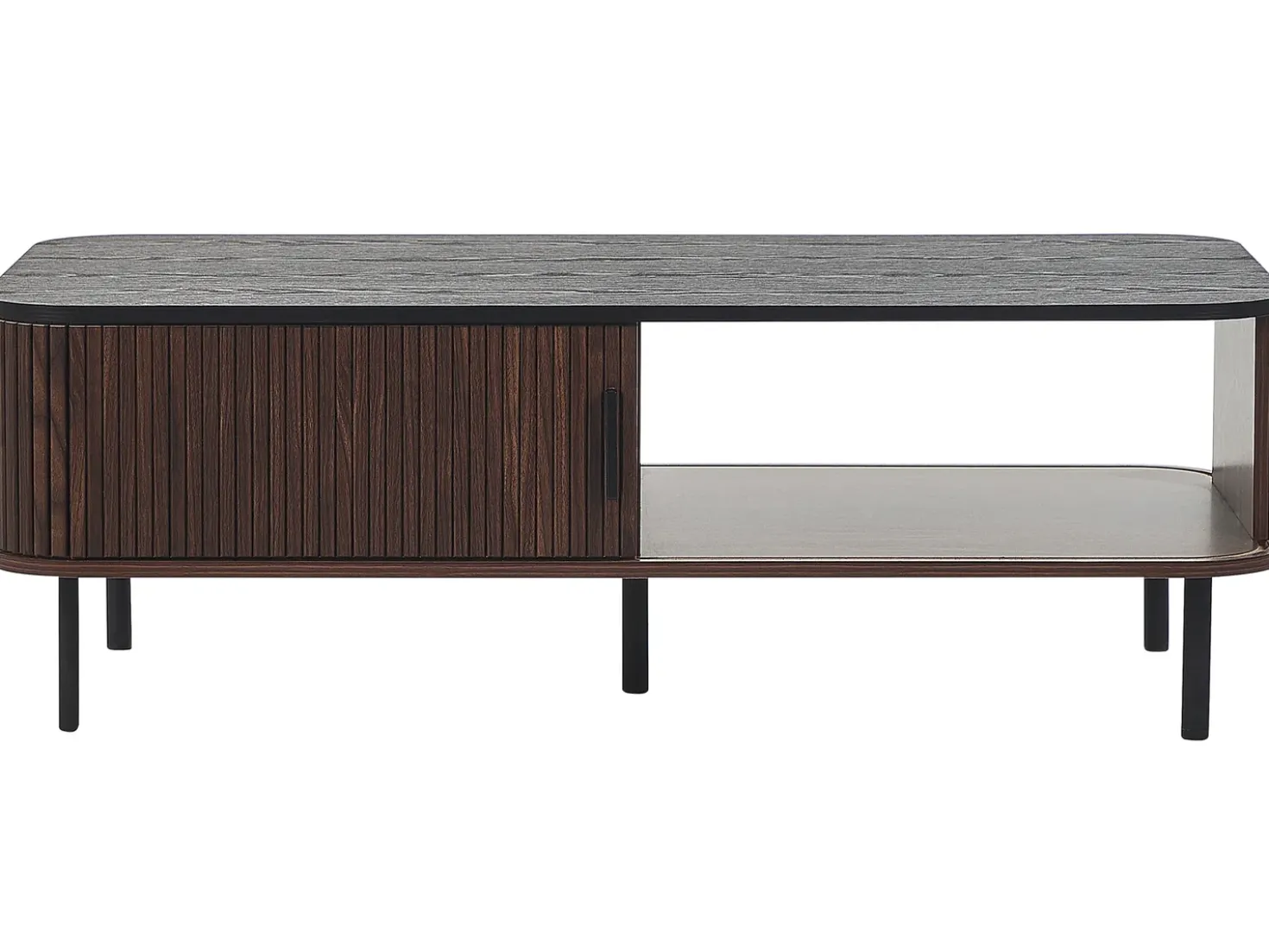 Tavolino da caffè JOSE Marrone scuro con contenitore