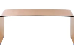 Tavolino da caffè KENDALL Vetro temperato Marrone