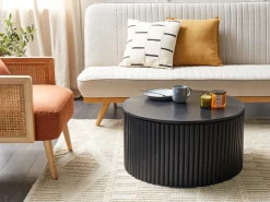 Tavolino da caffè KIRKWOOD Legno di mango Nero con contenitore