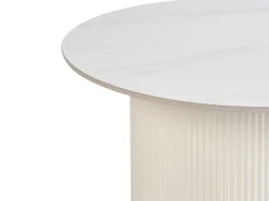 Tavolino da caffè LEONA Ceramica Beige chiaro