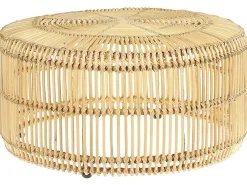 Tavolino da caffè LIMNI Rattan Marrone chiaro