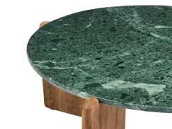Tavolino da caffè LUNO Marmo Verde scuro