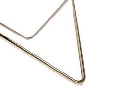 Tavolino da caffè MERIDIAN Vetro temperato Bianco/Oro