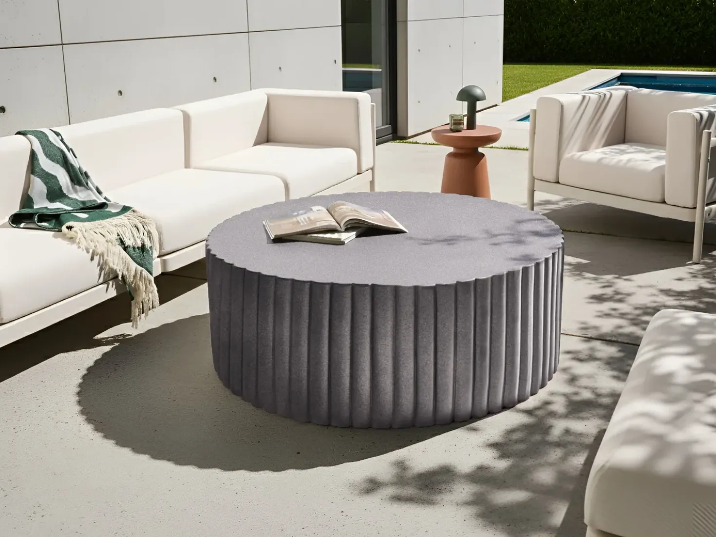 Tavolino da caffè POZZA 117 cm 117 cm Nero