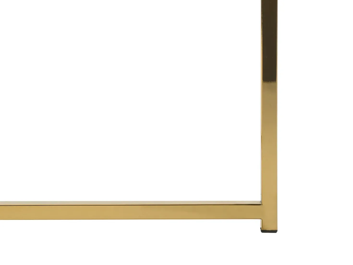 Tavolino da caffè QUINCY Vetro temperato Marmo/Oro