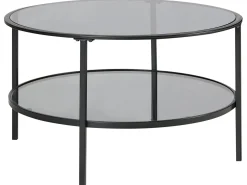 Tavolino da caffè TELLAKA Vetro temperato Nero