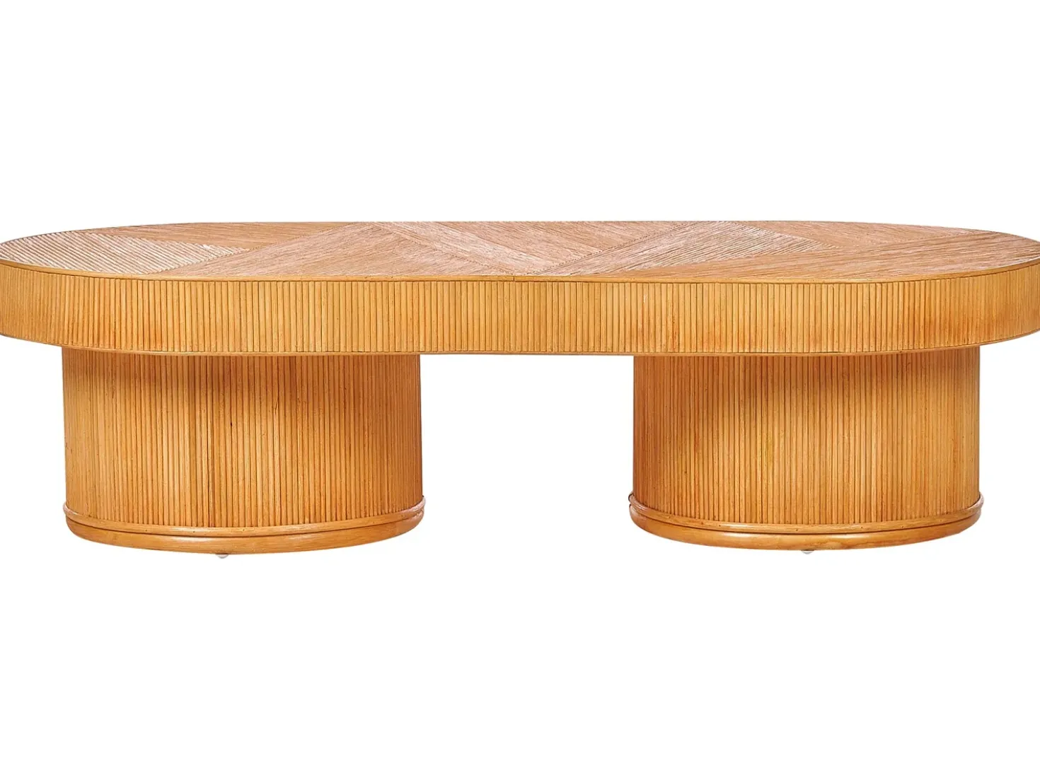 Tavolino da giardino AIROLE 150 cm 70 cm Rattan Marrone