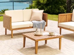 Tavolino da giardino BARATTI 70 cm 70 cm Legno d'acacia Marrone