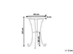 Tavolino da giardino CAVINIA 40 cm 40 cm Metallo Verde