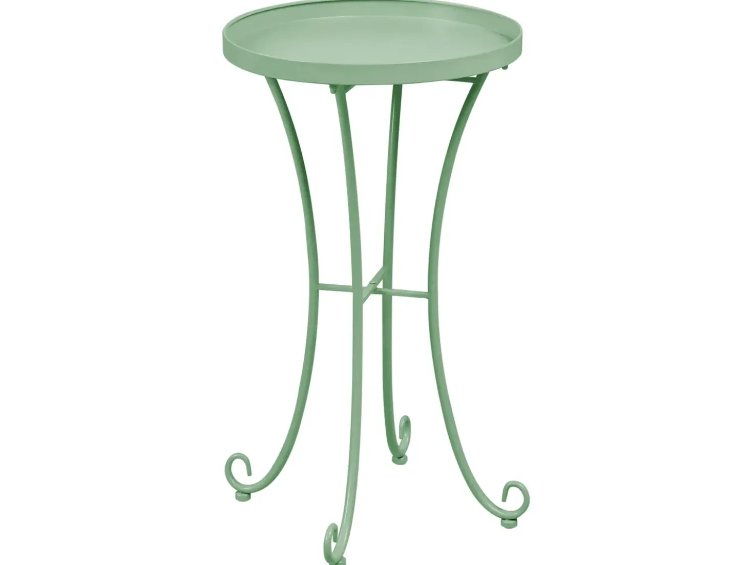 Tavolino da giardino CAVINIA 40 cm 40 cm Metallo Verde