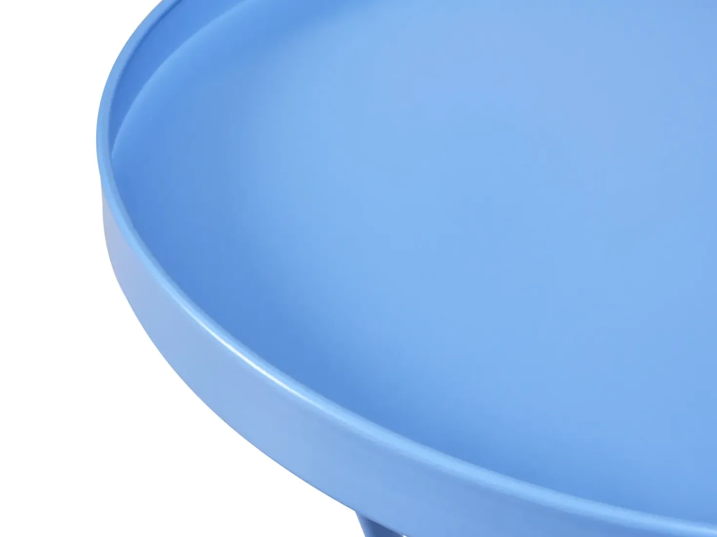 Tavolino da giardino CAVINIA 40 cm 40 cm Metallo Azzurro