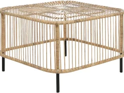 Tavolino da giardino CESENATICO 67 cm 67 cm Rattan Naturale