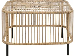 Tavolino da giardino CESENATICO 67 cm 67 cm Rattan Naturale
