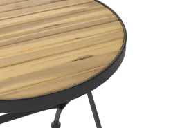 Tavolino da giardino LASCARI 45 cm 45 cm Legno d'acacia Marrone chiaro