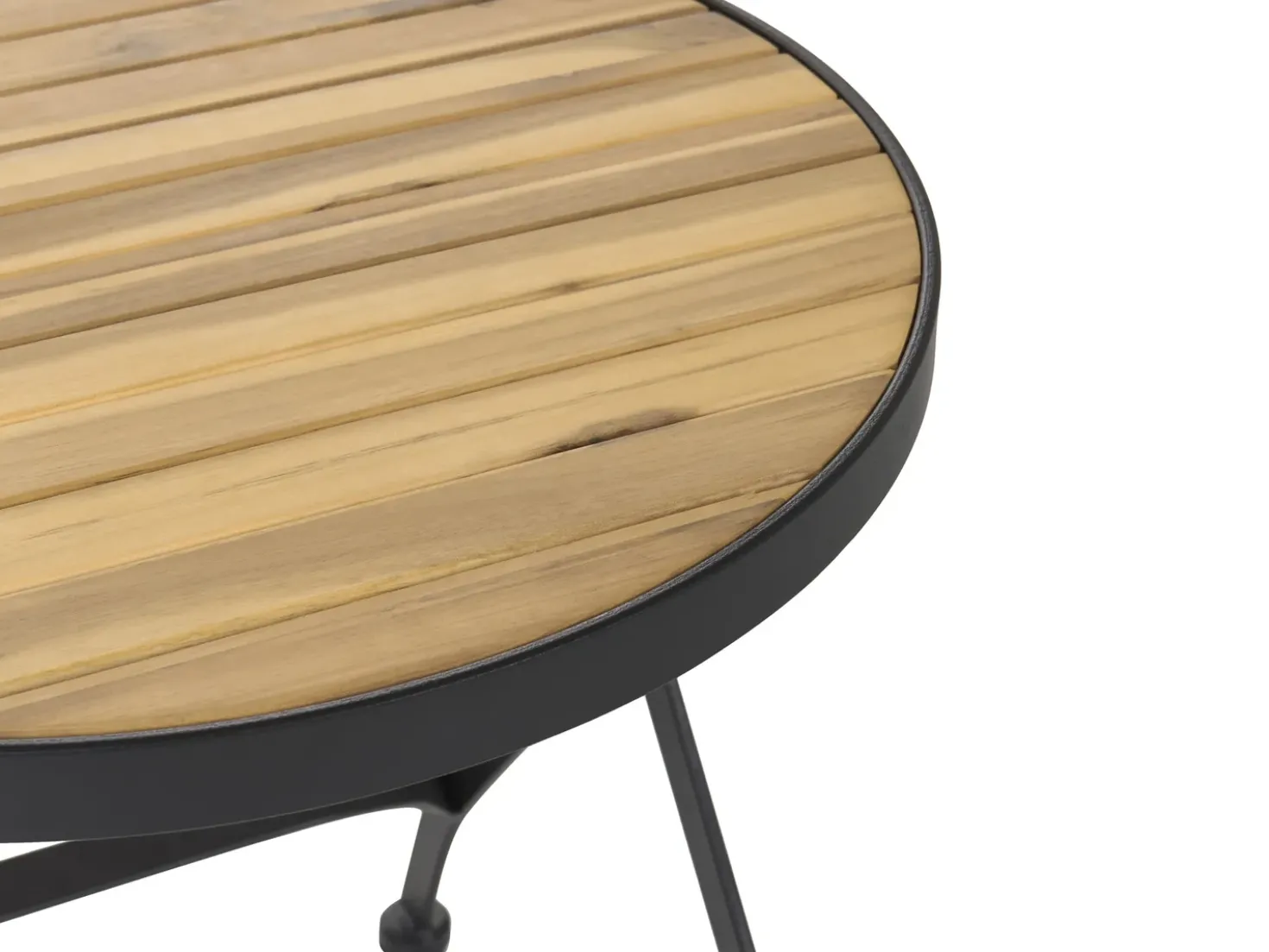 Tavolino da giardino LASCARI 45 cm 45 cm Legno d'acacia Marrone chiaro