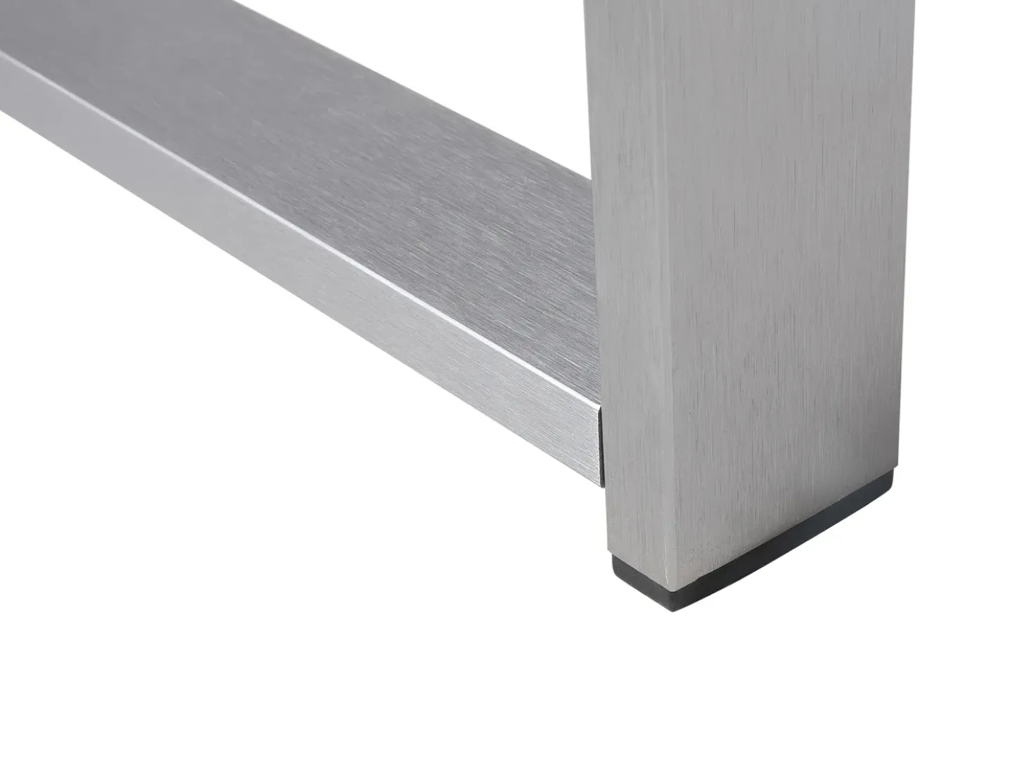 Tavolino da giardino SALERNO 90 cm 50 cm Metallo Grigio scuro