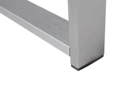 Tavolino da giardino SALERNO 90 cm 50 cm Metallo Grigio chiaro