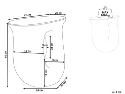 Tavolino IDRO 42 cm 28 cm Blu