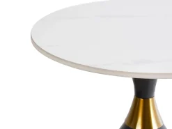 Tavolino ITUNA Ceramica Nero/Bianco