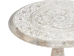 Tavolino JAMBIA Legno di mango Bianco sporco