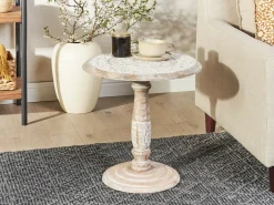 Tavolino JAMBIA Legno di mango Bianco sporco