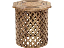 Tavolino KHANPUR Legno di mango Marrone