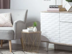 Tavolino LANARK Oro con contenitore
