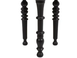 Tavolino LEETON Legno di mango Nero