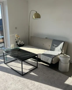 Tavolino LOURDES Vetro temperato Trasparente