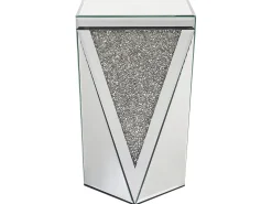 Tavolino LUXEY Vetro Argento specchiato
