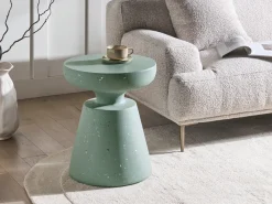 Tavolino MINCIO 45 cm 45 cm Effetto terrazzo Verde terrazzo