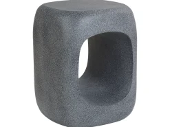 Tavolino PELMO 33 cm 33 cm Effetto marmo Grigio
