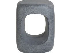 Tavolino PELMO 33 cm 33 cm Effetto marmo Grigio