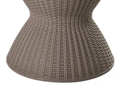 Tavolino portaghiaccio AISA 49 cm 49 cm Simil legno Marrone