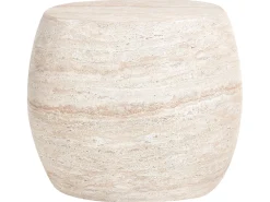 Tavolino RICADI 40 cm 58 cm Effetto travertino